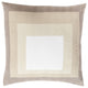 Surya Teori TO-023 18"x18" Pillow Kit, Khaki/White/Taupe