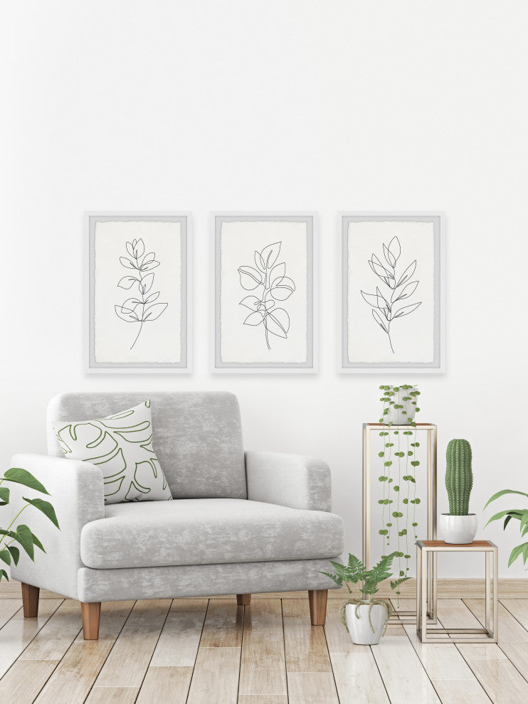 Get More Plants Triptych, 3-Piece Set, 30x45 Panels