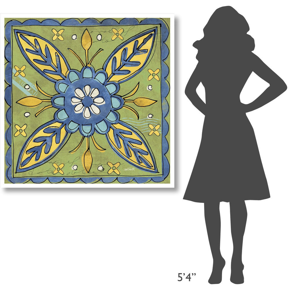 "Tuscan Sun Tile III Color" Digital Paper Print by Anne Tavoletti, 42"x42"
