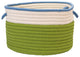 Colonial Mills Basket, The Band Storage Bins Bright Green and Bright Blue Round