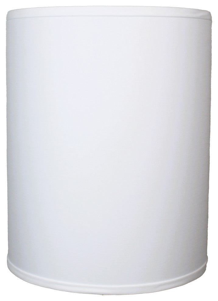 FenchelShades Drum Lampshade 12"x12"x15", Linen White