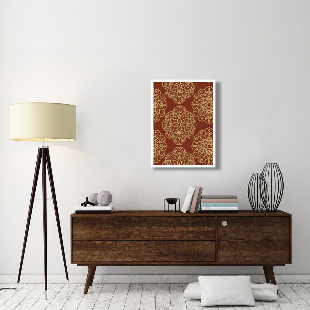 "Kolam Pattern II" Digital Paper Print by Daphne Brissonnet, 26"x34"