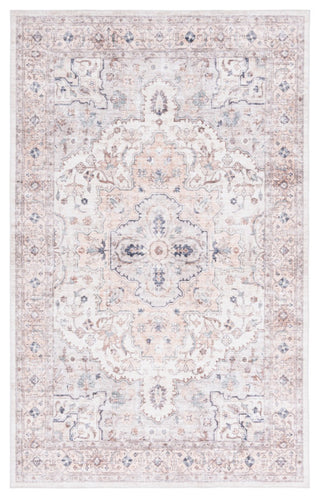 Safavieh Arizona Machine-Washable Collection ARZ520 Rug, Peach/Beige, 5'x8'