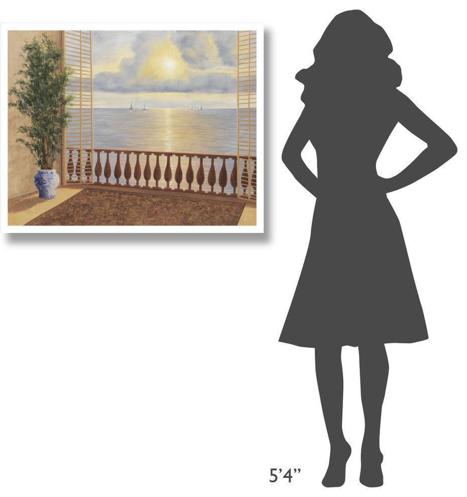 "Ocean Villa" Digital Paper Print by Diane Romanello, 37"x30"