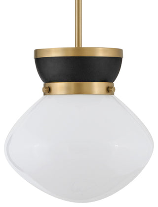 Lark 83607 Lucy 10"W Mini Pendant - Lacquered Brass / Black
