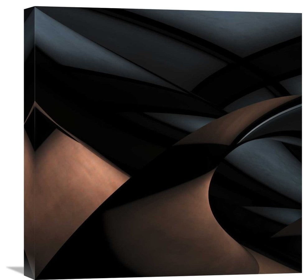 "Silver Gold" Stretched Canvas Giclee by Gilbert Claes, 22"x22"