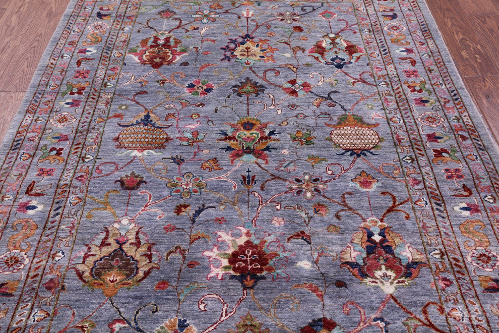 Persian Tabriz Handmade Wool Rug 5' 1" X 6' 6" - Q18426