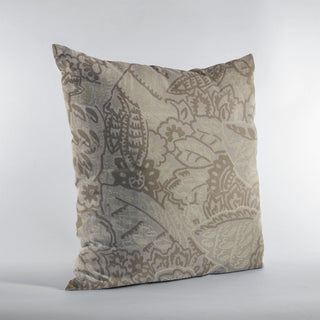 Plutus Brown Mustard Jacquard Luxury Throw Pillow, 20"x36"
