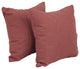 17" Jacquard Throw Pillows With Inserts, Set of 2, Hazeltsb Paprik