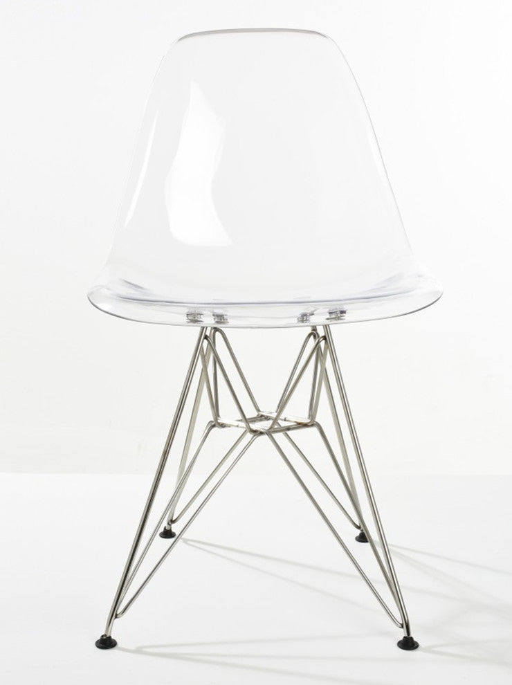 Mid-Century Eiffel Shape Ghost Chair