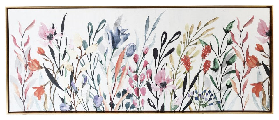 Rainbow of Wildflowers Framed Giclee Wall Art