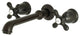 Kingston Brass Two-Handle Wall Mount Bathroom Faucet, Oil Rubbed Bronze