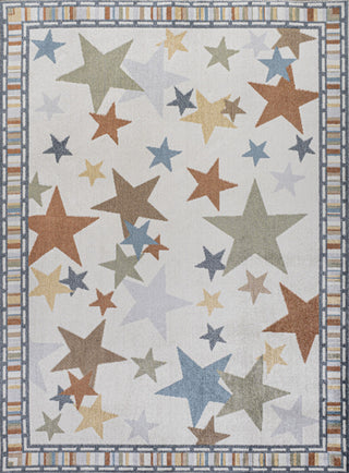 Star Gazer Geometric Machine-Washable Area Rug, 4' X 6'