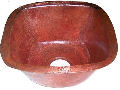 Undermount Hammered Natural Bar Copper Sink II