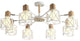 Lancy | Modern Creative Wooden Ceiling Chandelier for Living Room, Bedroom, White, 3 Lights