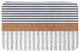 Navy and Burnt Orange Lines 34x21 Bath Mat