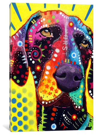 "German Short Hair Pointer" Wrapped Canvas Art Print, 26x18x1.5