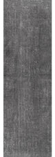 nuLOOM Loni Solid Machine Washable Shag Area Rug, Dark Grey, 2'6"x10'