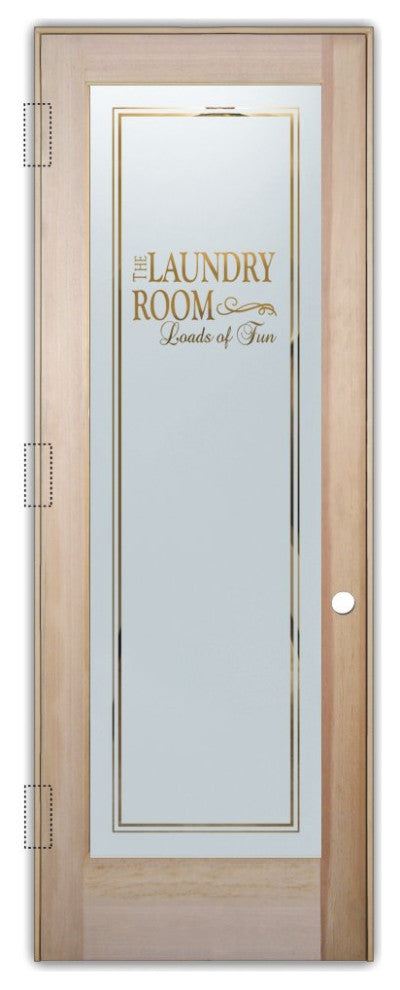 Laundry Door - Loads of Fun - Douglas Fir (stain grade) - 30" x 96" - Knob...