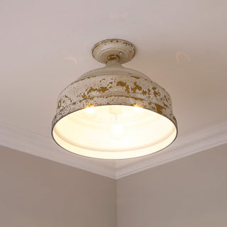 Keating Semi-Flush Antique Ivory