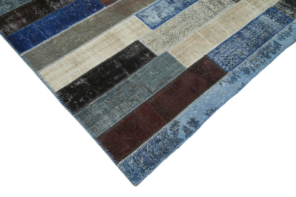 Rug N Carpet - Hand-Knotted Anatolian 8' 2" x 10' 1" Rustic Patchwork Area Rug