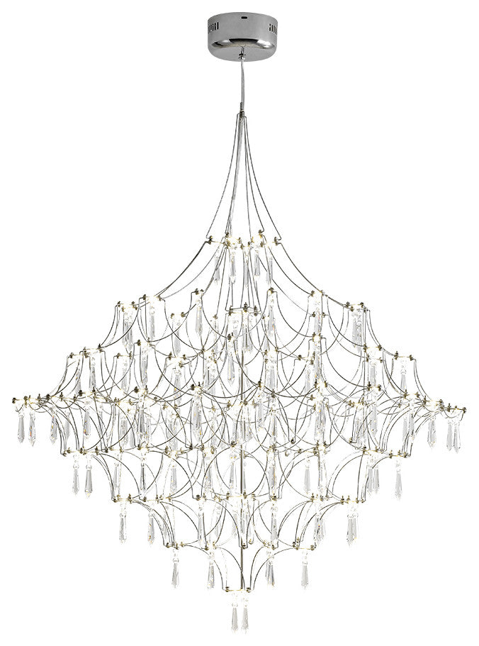 Modern Luxury Firefly Branch Star Led Crystal Chandelier