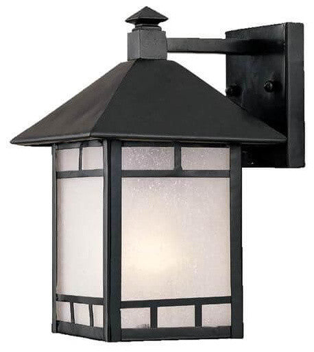 11" Tall Black Outdoor Wall Mount-Light