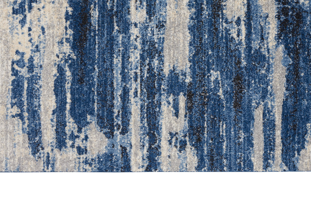 Nourison Home 5'3"x7'3" Calvin Klein River Flow Blue Gray Area Rug