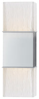 Aurora, Two Light Wall Sconce, Polished Chrome Finish