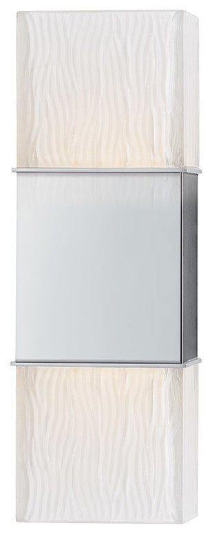 Aurora, Two Light Wall Sconce, Polished Chrome Finish