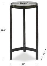 Uttermost Eternity Iron and Glass Accent Table