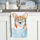 Nautical Dogs Kitchen Tea Towel, Welsh Corgi