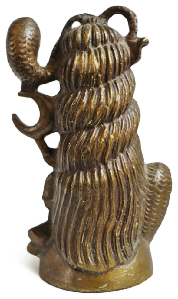 Consigned Antique Small Bronze Shiva Head