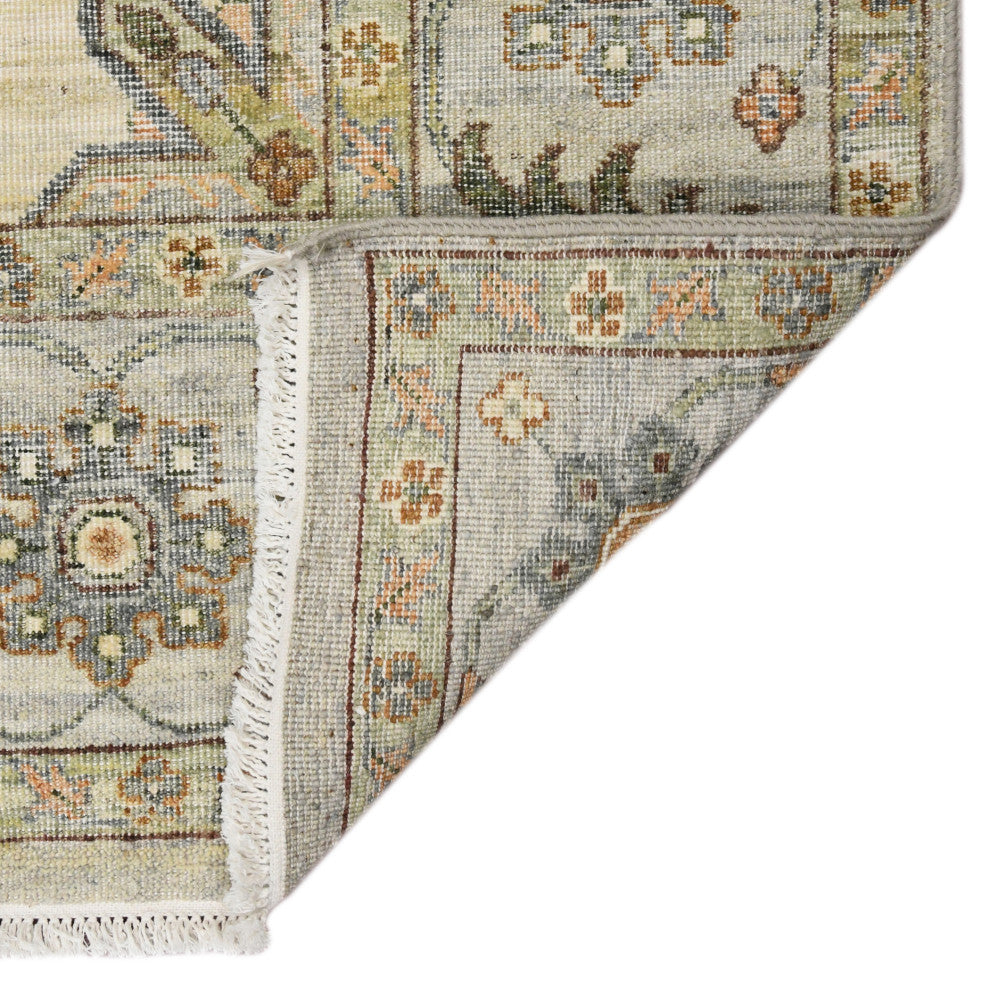 Milano Caly Area Rug, White, 9' x 12', Medallion