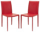 Safavieh Karna Dining Chairs, Set of 2, Red