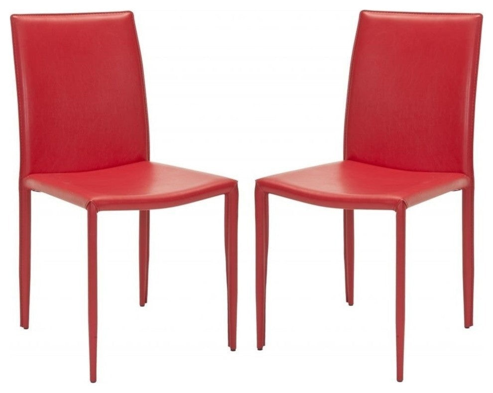 Safavieh Karna Dining Chairs, Set of 2, Red