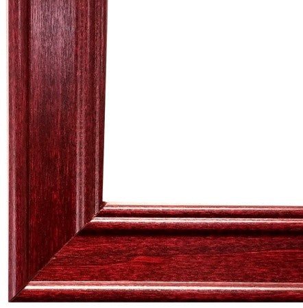 Single Diploma Frame with Tassel and Double Matting, Sport Cherry, 11"x17"