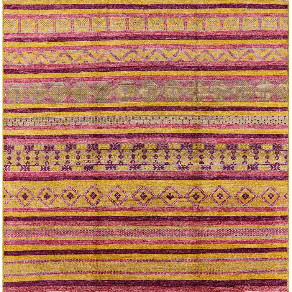 Ahgly Company Indoor Square Mid-Century Modern Area Rugs, 5' Square