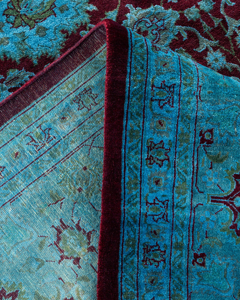 Fine Vibrance, One-of-a-Kind Handmade Area Rug Red, 14'3"x8'2"