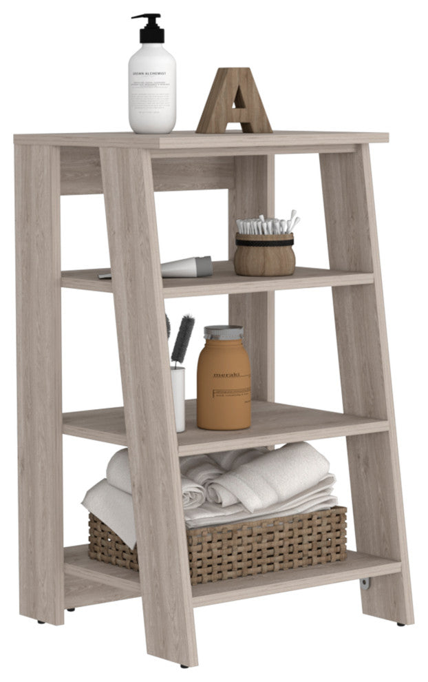 DEPOT E-SHOP St. Lucia Linen Cabinet, Light Gray