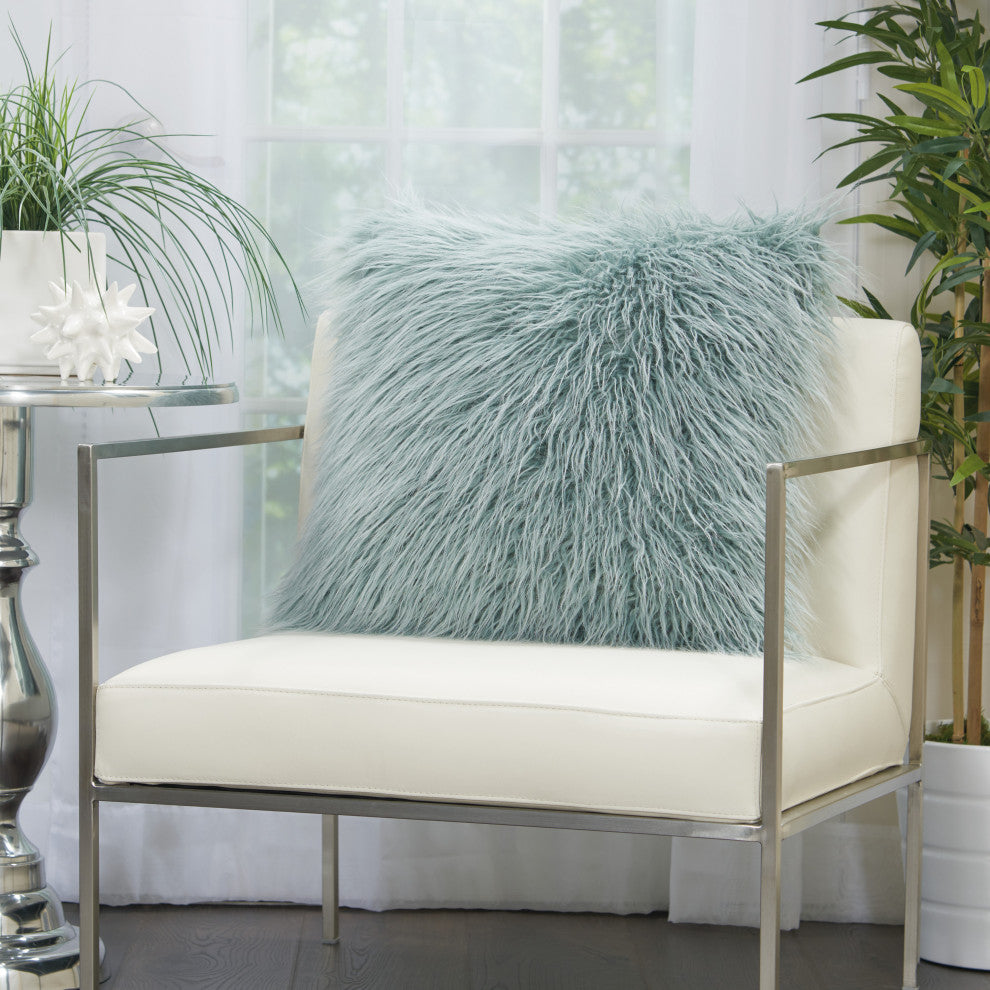 Mina Victory BJ101 Throw Pillow, Celadon, 20" x 20"