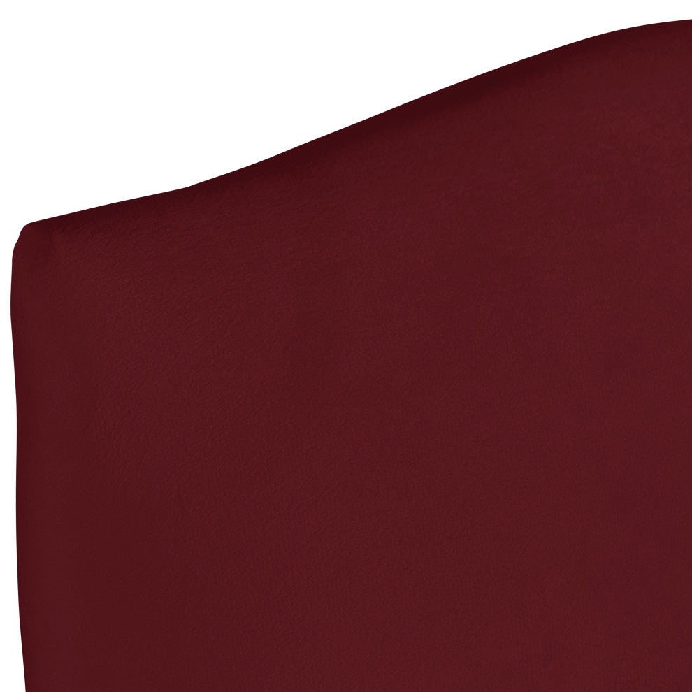 Janet Camel Back Dining Chair, Velvet Berry