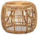 Baxton Studio Maverick Modern Bohemian Natural Brown Rattan End Table