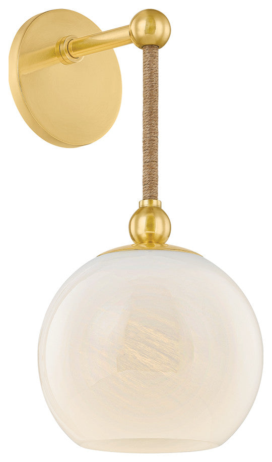 Mandy Cheng x Mitzi Abbie Wall Sconce Aged Brass