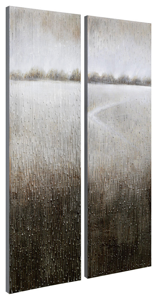 Listlessness Textured Metallic Hand Painted Wall Art by Martin Edwards