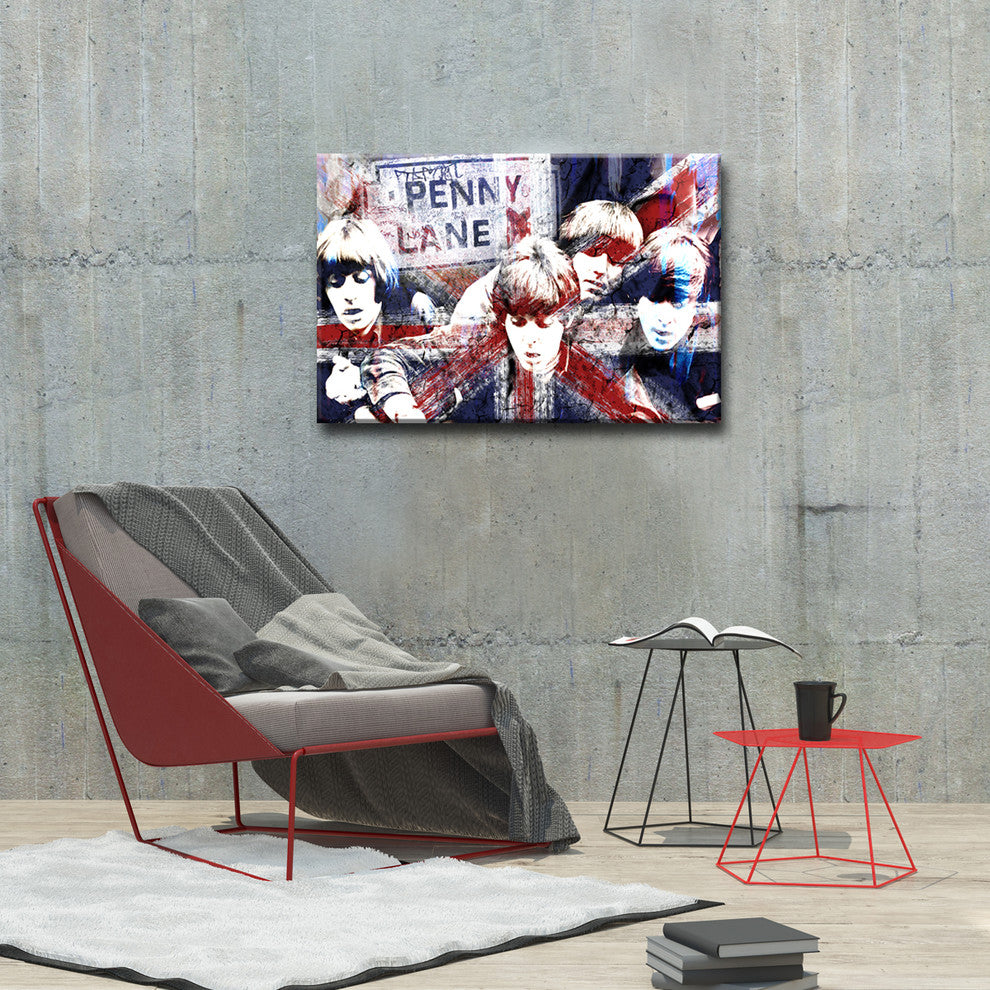 Iconic British Beatles' ArtPlexi by Ready2HangArt, 16" Hx24" W