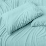 Cypress Linen 6-Piece Luxury Count Soft Sheet Set, Deep Pockets, Aqua, Twin