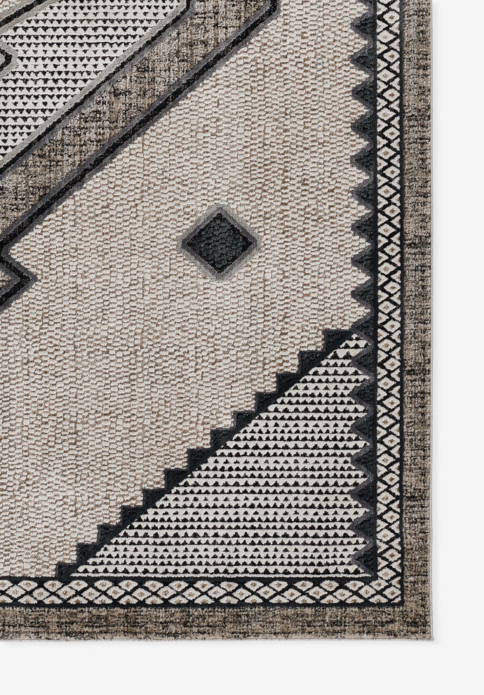 Momeni Noho Polyester Ivory Area Rug 5'3" X 7'6"