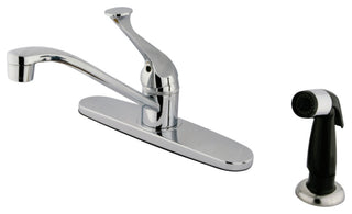 Kingston Brass Single-Handle Centerset Kitchen Faucet, Polished Chrome