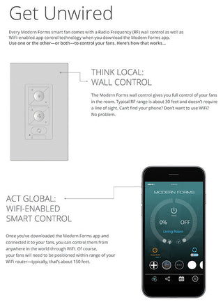 Modern Forms 36" Fan Downrod, Matte Black